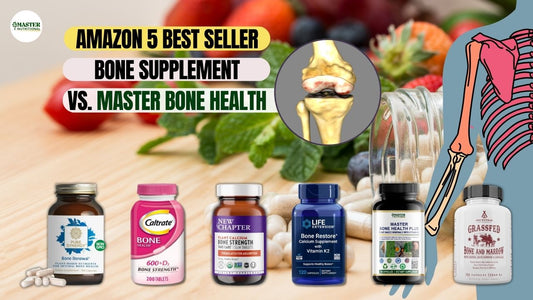 Amazon 5 Best Seller Bone Supplements vs Master Bone Health