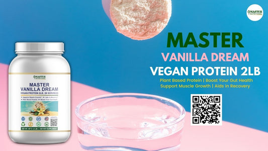 100% Vegan Vanilla Protein Powder: Master Vanilla Dream's 2lb