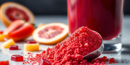 Fruit punch nitric oxide pre-workout powder.