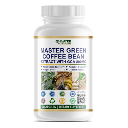 Master Green Coffee Bean Extract-Power of Green Coffee Antioxidants for Optimal Health