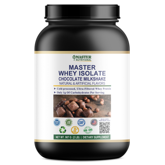 Master 100% Natural Whey Isolate Chocolate Protein for Swift Muscle Recovery and a Resilient Immune System