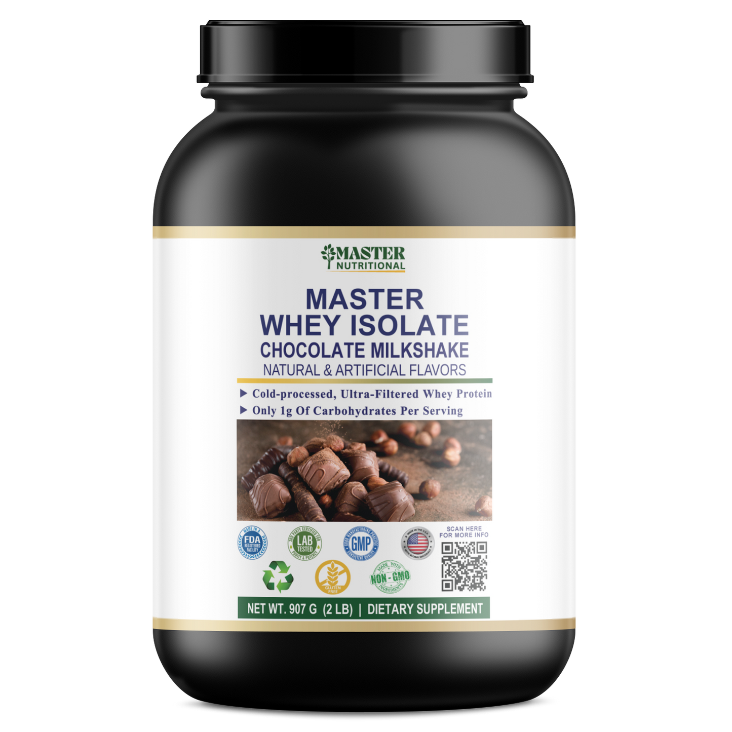 Master 100% Natural Whey Isolate Chocolate Protein for Swift Muscle Recovery and a Resilient Immune System
