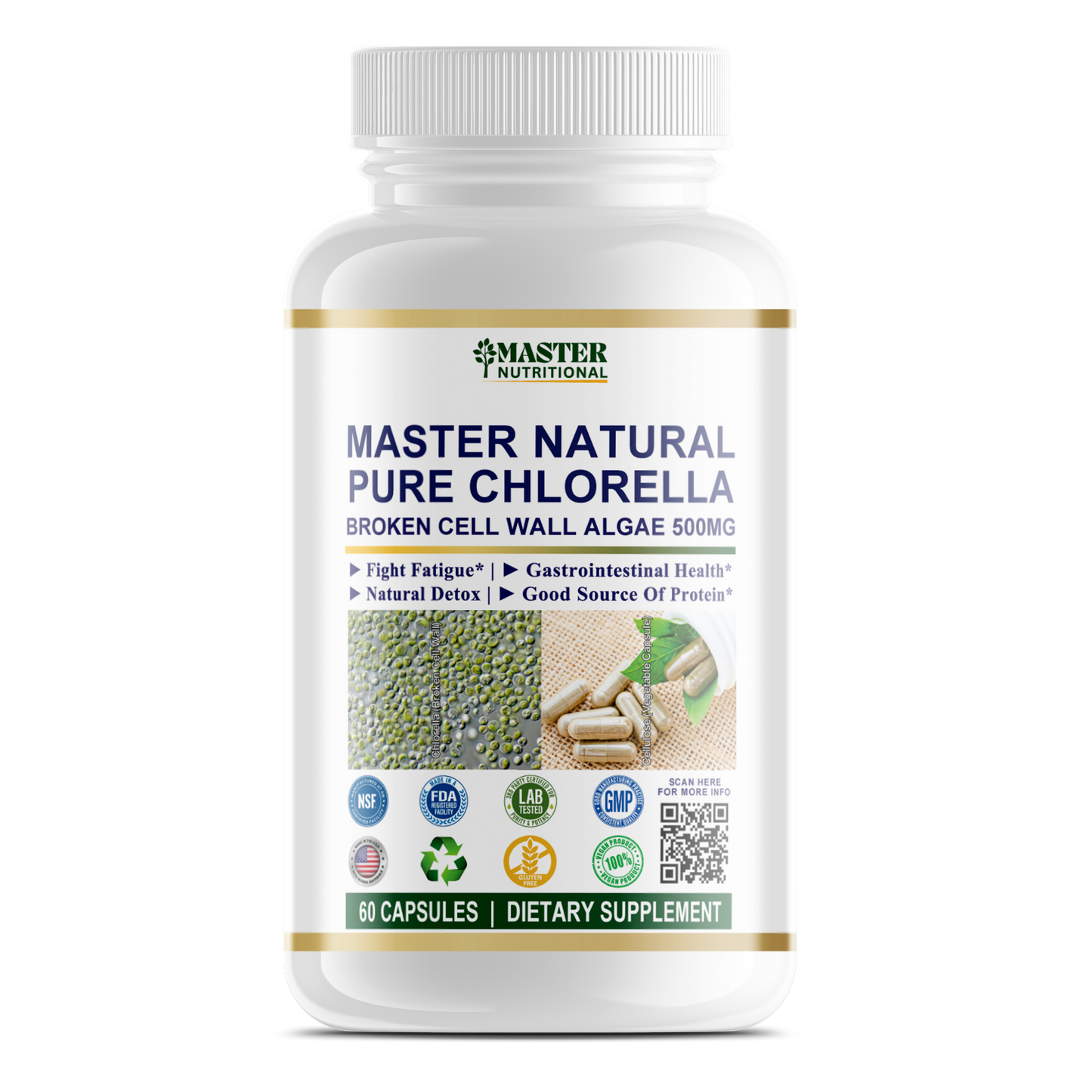 Master Natural Pure Chlorella (Detox Formula) - Experience a Health Renaissance