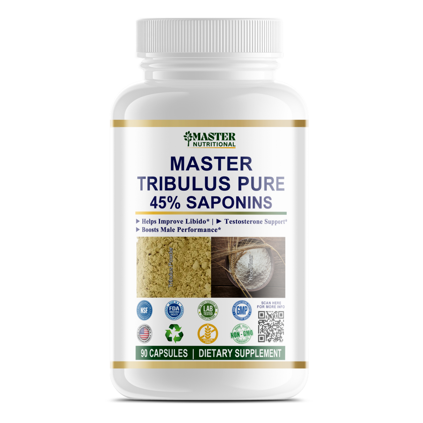Master Tribulus Pure - Feel the Positive Effects on Testosterone Levels, Sexual and Heart Health