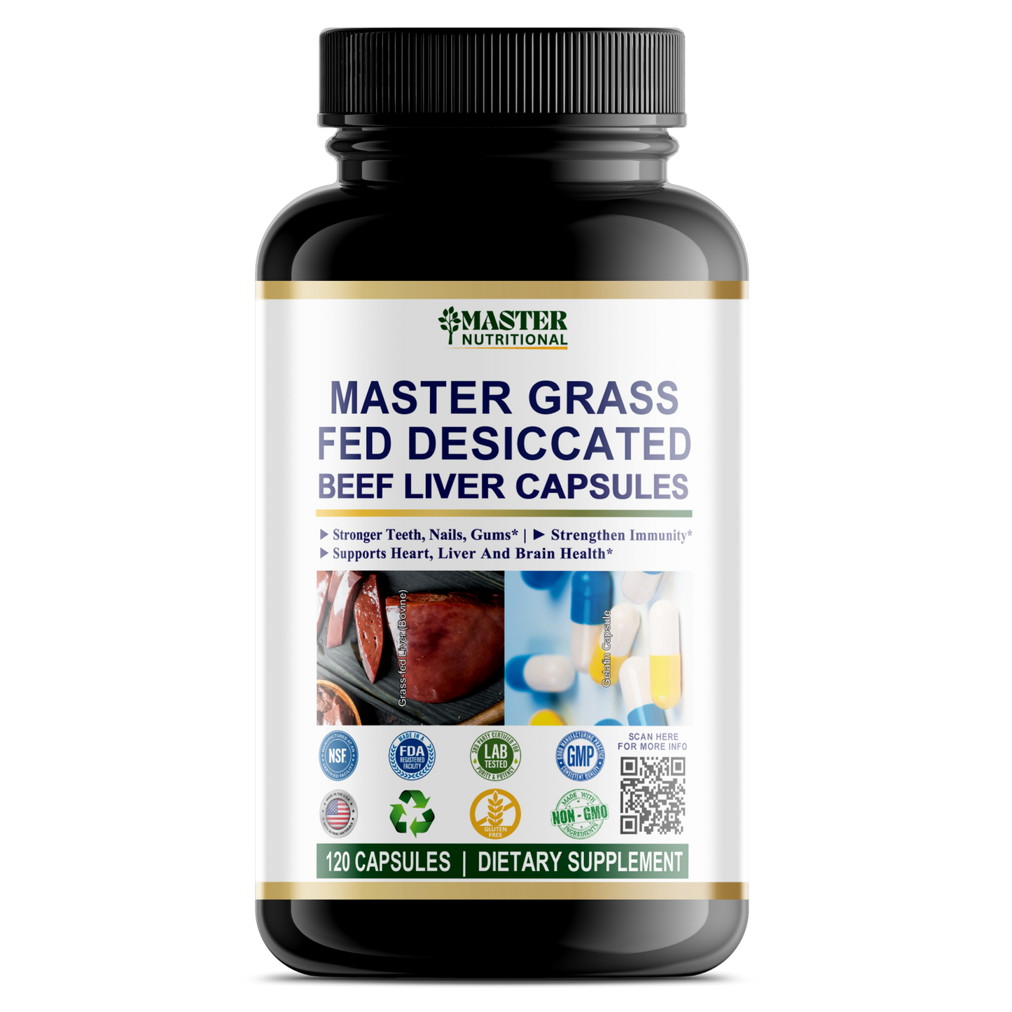 Master Grass Fed Desiccated Beef Liver Capsules for a Reliable Source of Natural Energy and Immune Support