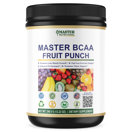 Master BCAA Fruit Punch: Your Trusted Companion for Performance, Immunity, and Gut Well-being