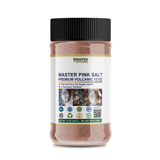 Master Pink Salt Premium Volcanic 12oz - Pure, Potent, Perfect Salt Your Body Need