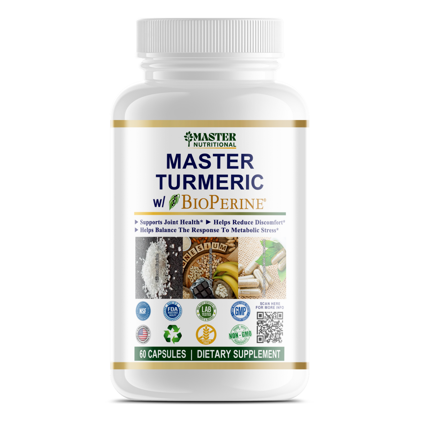 Master Turmeric w/BioPerine to Help with Joint Discomfort