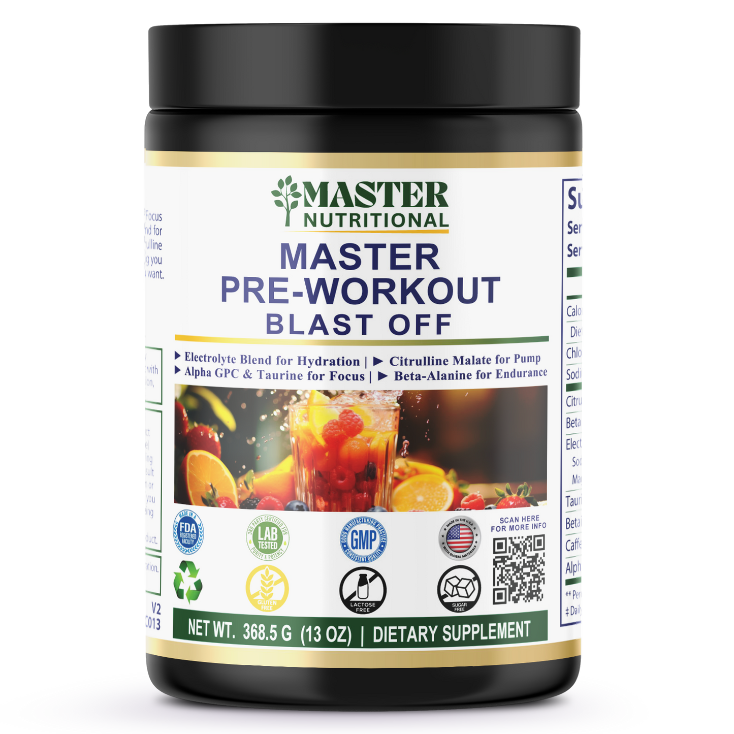 Pre-Workout Blast-Off 312g w/ Natural Flavor