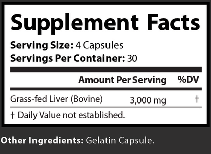 Master Grass Fed Desiccated Beef Liver Capsules for a Reliable Source of Natural Energy and Immune Support