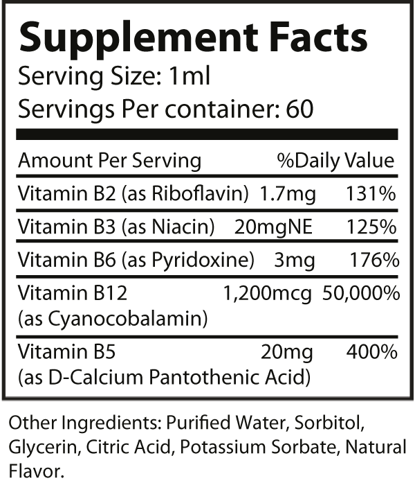 Master B-12 Drops 2oz - Boost Your Energy Levels, Support Digestive and Immune Health