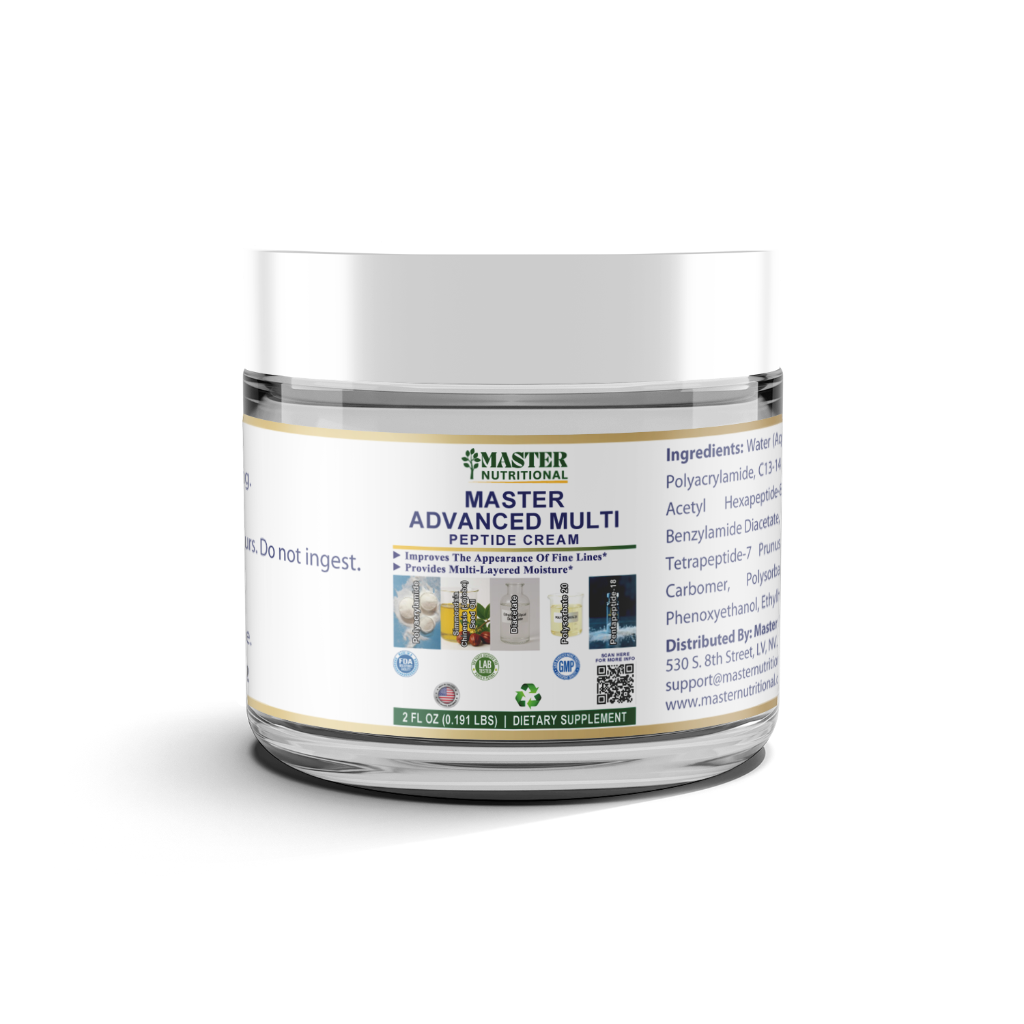 Advanced Multi Peptide Cream (Peptide Complex), USA Made, Clean & Vegan