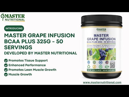 Master Grape Infusion BCAA Plus: Improve Your Gut Health, Fitness Journey, and Immunity