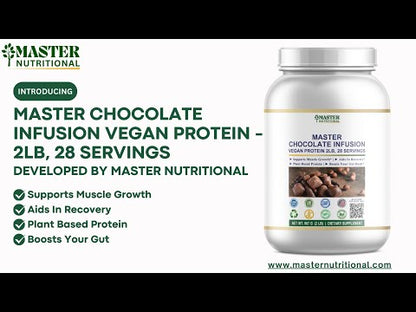 Master Chocolate Infusion Vegan Protein - Aims to Support Muscle Growth and Immunity