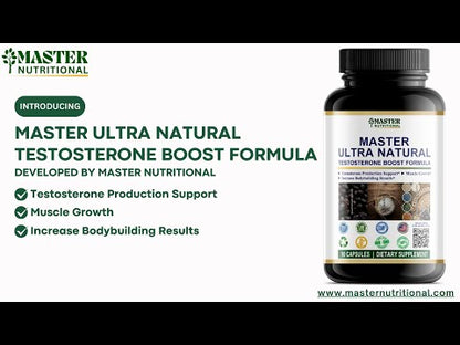 Master Ultra Natural Testosterone Boost Formula: Amplify Your Testosterone and Enhance Muscle Mass