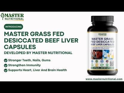 Master Grass Fed Desiccated Beef Liver Capsules for a Reliable Source of Natural Energy and Immune Support