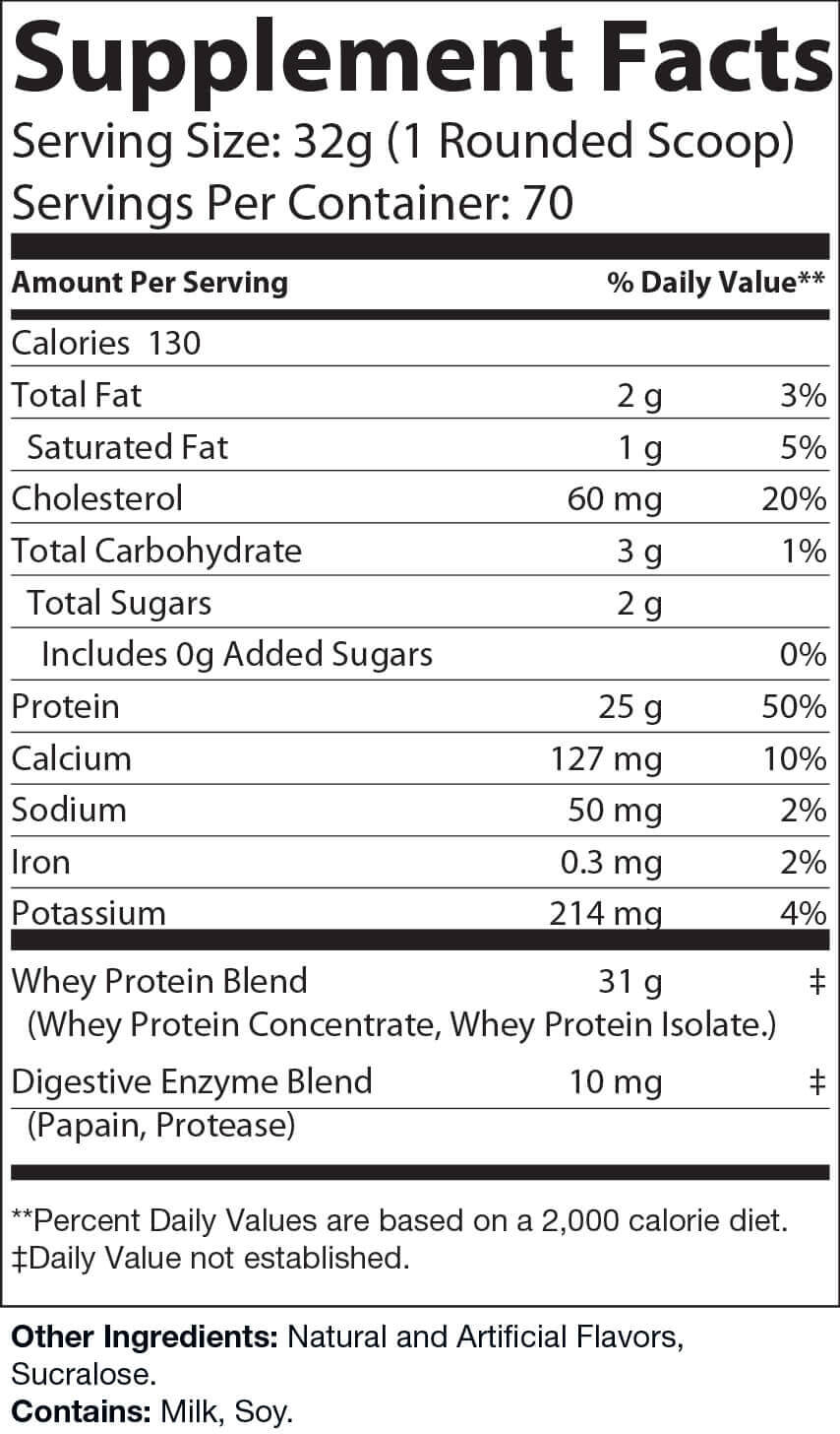 Master Natural Vanilla Whey Protein- Enhance Digestion, Metabolic Rate, and Immunity