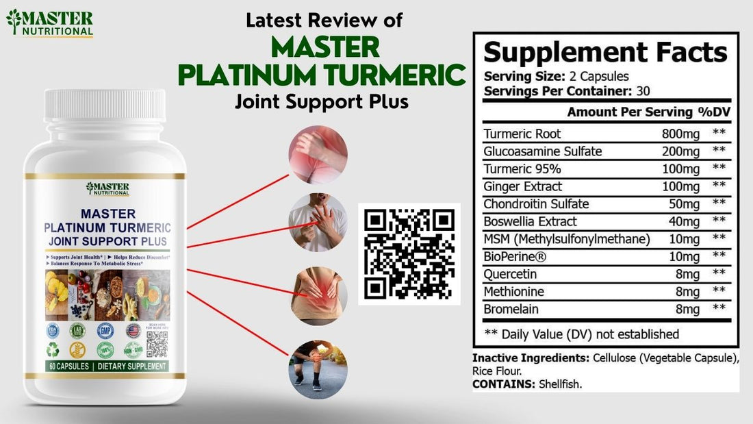 Latest Review of Master Platinum Turmeric Joint Support Plus