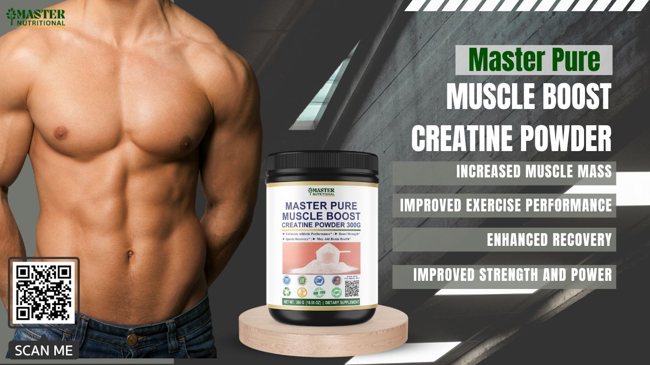 Muscle Boost Booster Master Pure Muscle Boost Creatine Powder: Gain & Recover Muscle Like a ...