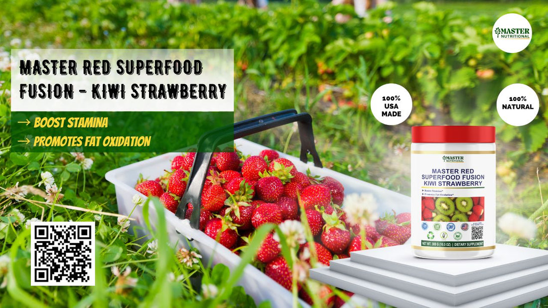 Master Red Superfood Fusion - Kiwi Strawberry: Delicious Superfood to Boosting Your Immunity