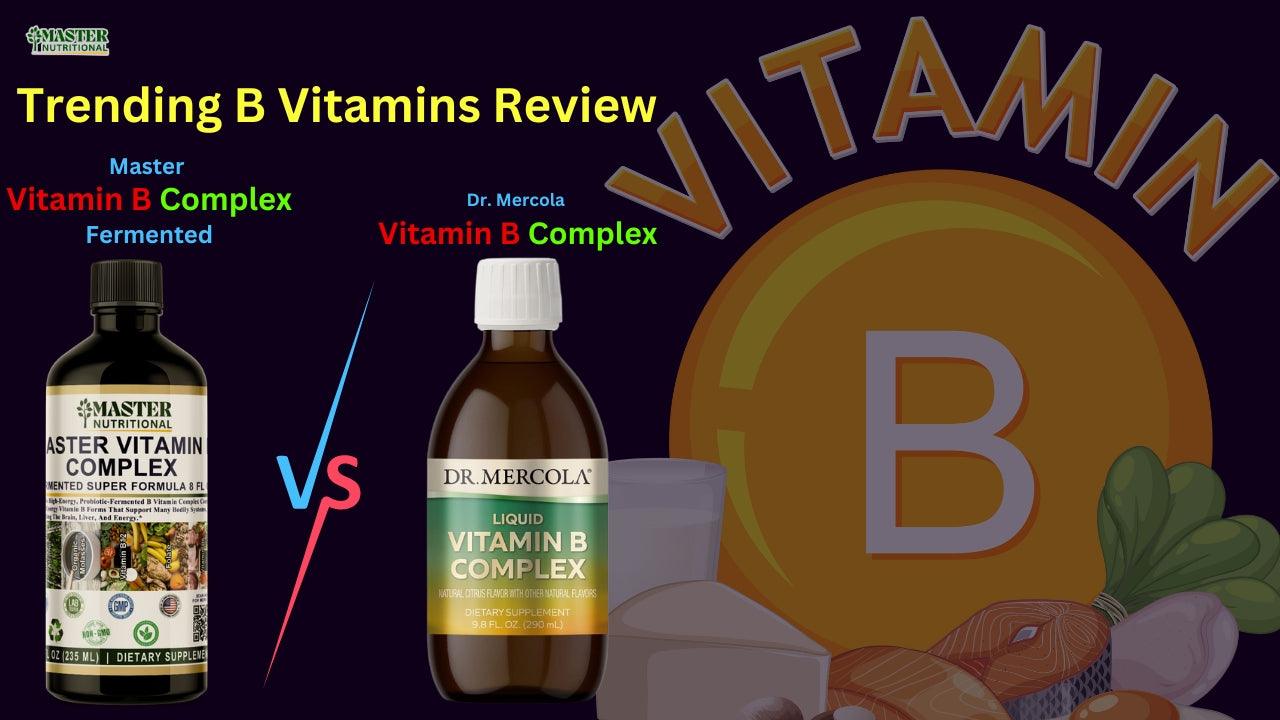 Trending B Vitamins Review: Master Vitamin B Complex Fermented vs Dr ...