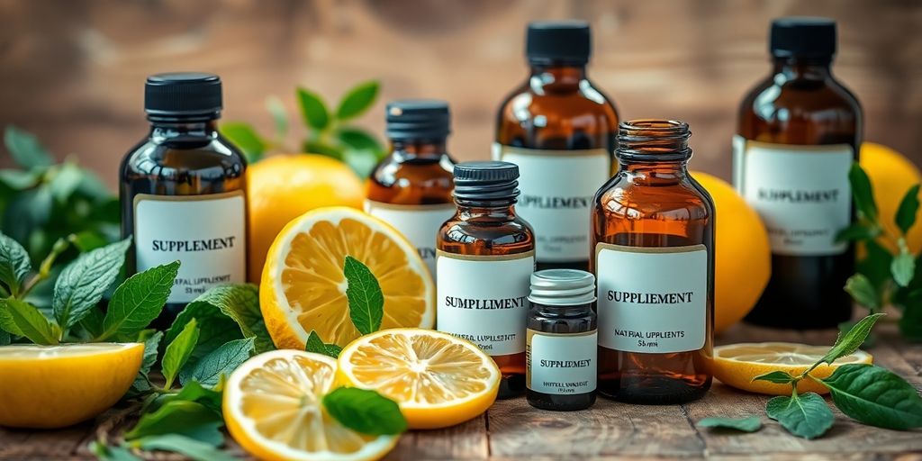 Natural supplements for energy and stress.