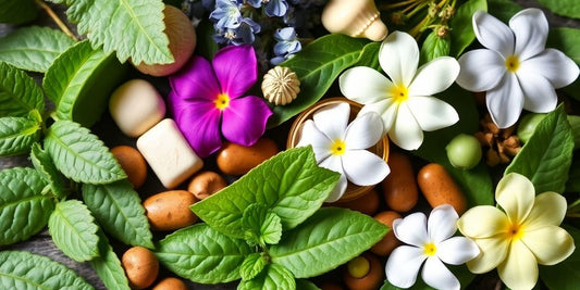 Herbal supplements with calming herbs for anxiety relief.