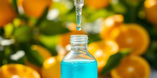 Vitamin B12 liquid drops bottle with dropper