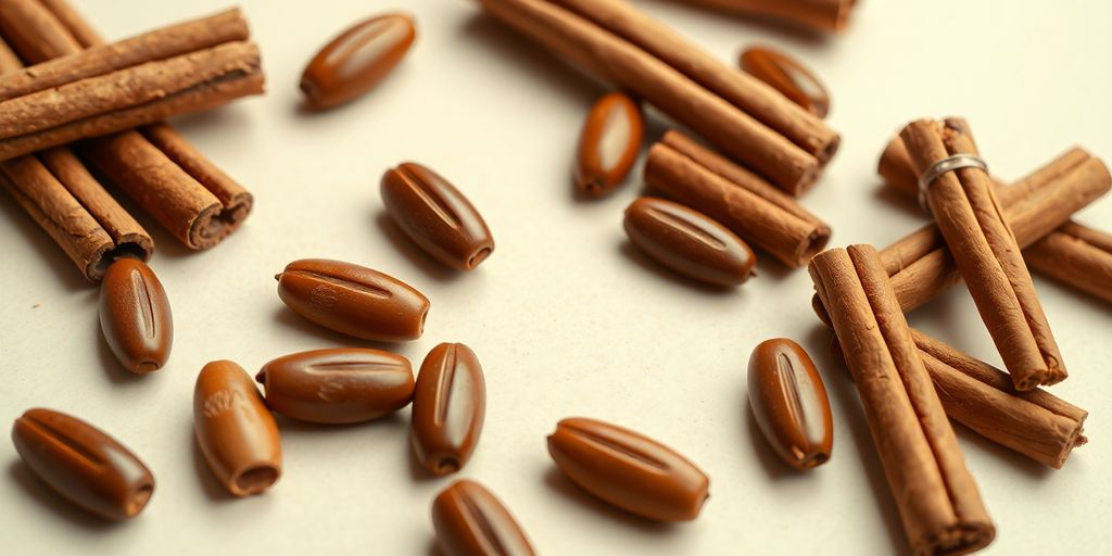 Organic Ceylon cinnamon capsules with whole cinnamon sticks.