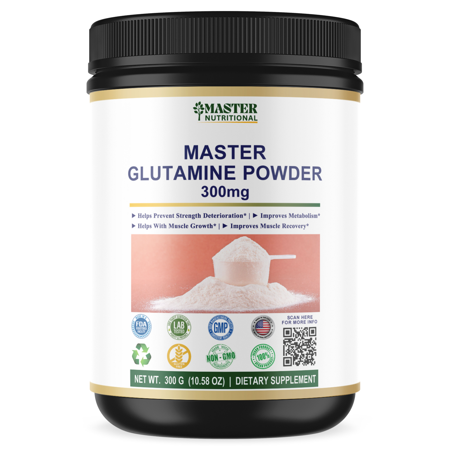 Master Glutamine Powder 300mg - Get New Level of Performance & Immune Boost