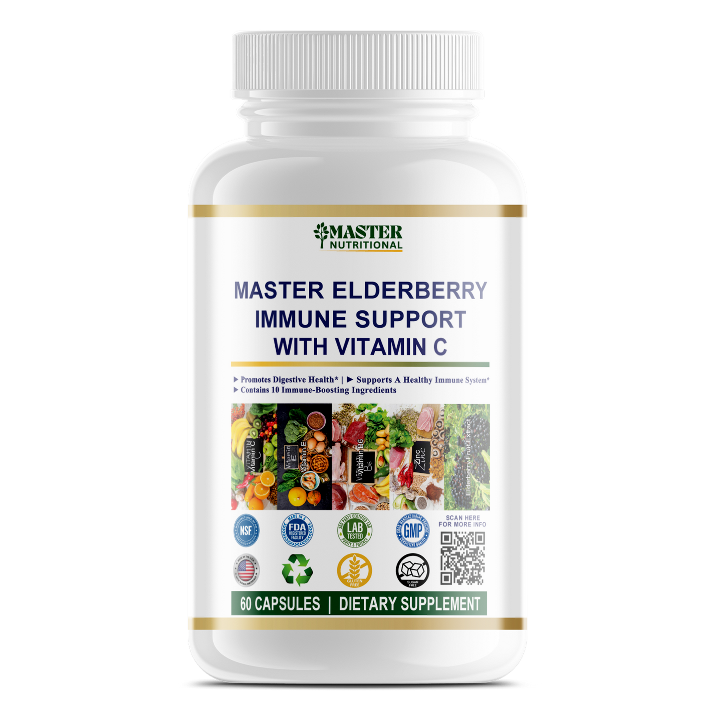 Master Elderberry Immune Support With Vitamin C - Ultimate Defense for a Healthy Immune
