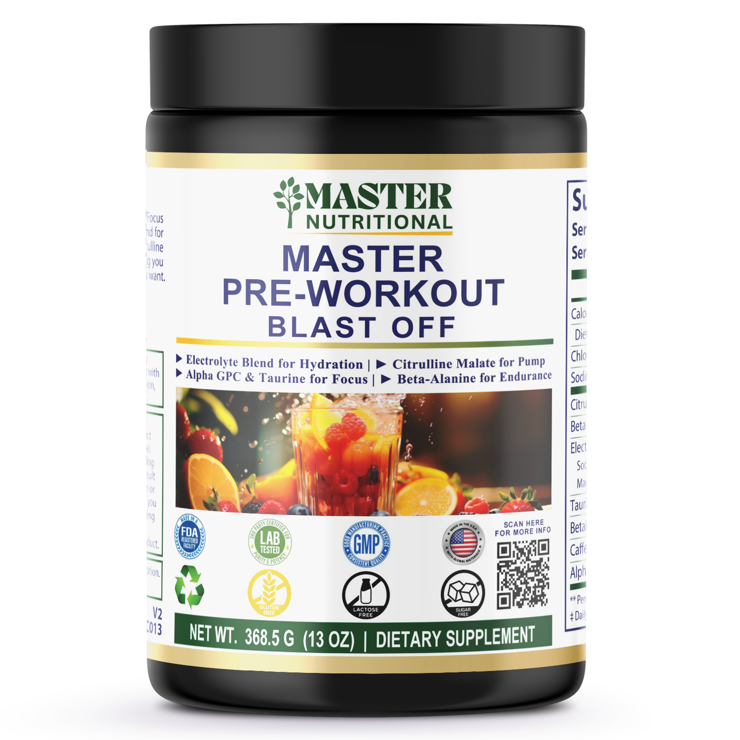 Pre-Workout Blast-Off 312g w/ Natural Flavor