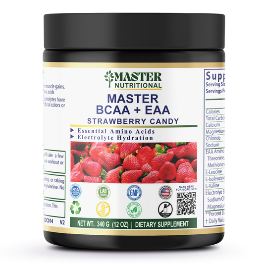 BCAA + EAA Strawberry Candy 300g w/Natural Flavor