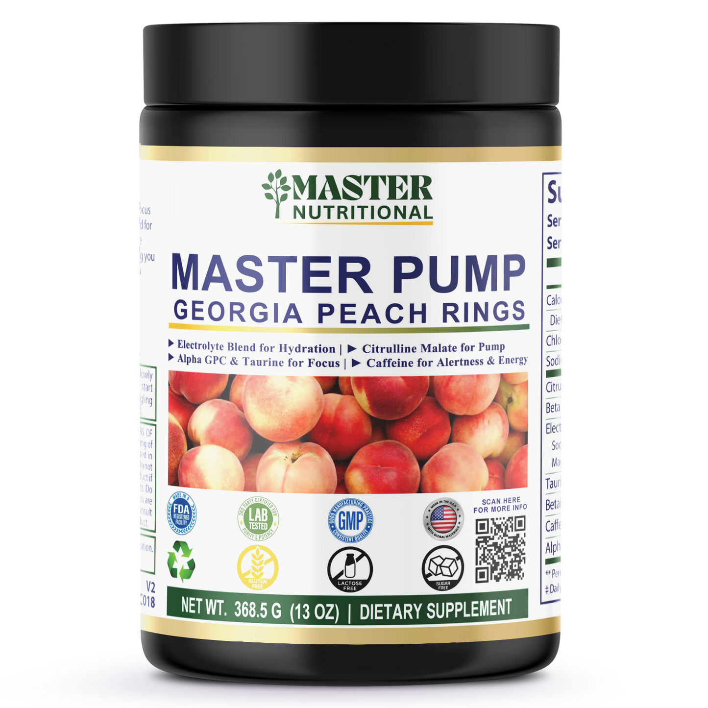 Pump Pre-Workout Georgia Peach Rings 312g