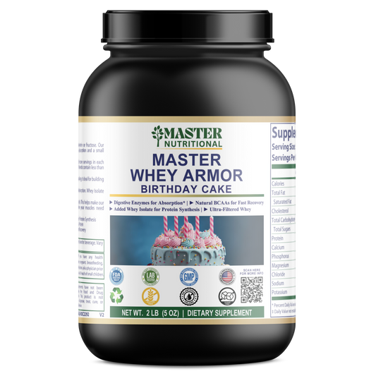 2lb Whey Armor Protein Birthday Cake