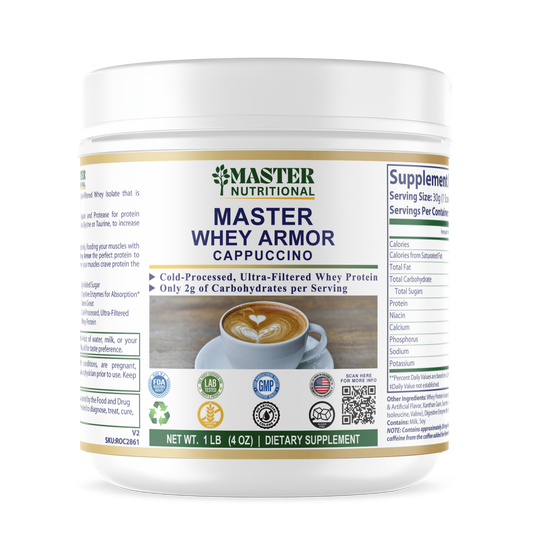 1lb 100% Whey Armor Isolate Protein Cappuccino