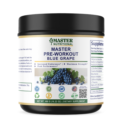 Pre-Workout w/ Creatine 5g Blue Grape