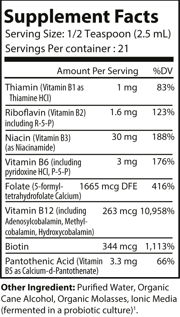 Top Master Fermented Vitamin B Complex for Total Body Wellness