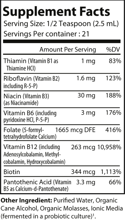 Top Master Fermented Vitamin B Complex for Total Body Wellness