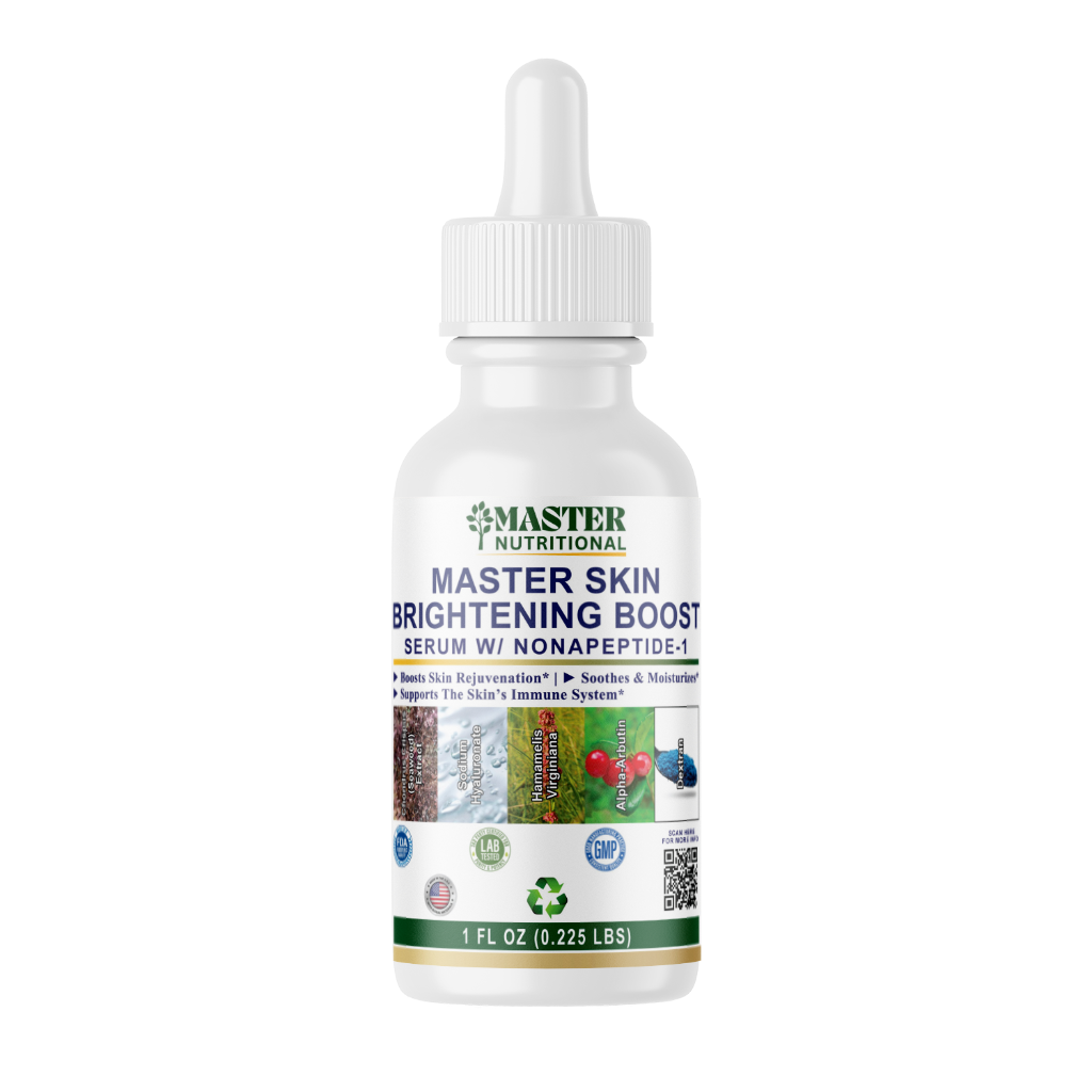 Skin Brightening Boost Serum w/Nonapeptide-1, USA Made, Clean & Vegan