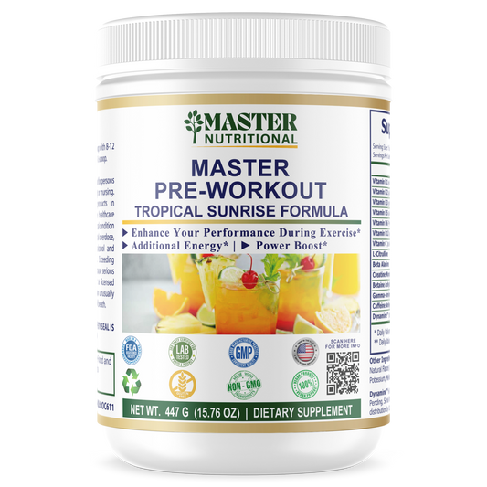 Master Pre-Workout Tropical Sunrise Formula - Your Ultimate Fitness Companion