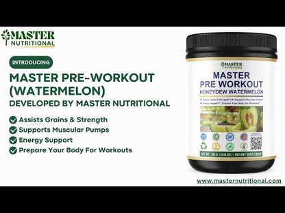 Master Pre-Workout (Watermelon): Unlock Your Full Potential During Every Workout Session