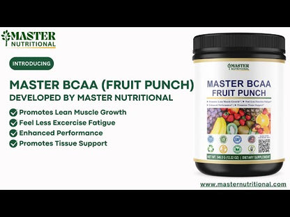 Master BCAA Fruit Punch: Your Trusted Companion for Performance, Immunity, and Gut Well-being