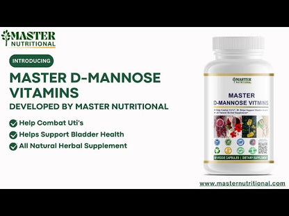Try Master D-Mannose Vitamins for Your Journey to Urinary Health and UTI Prevention