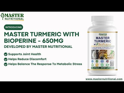 Master Turmeric w/BioPerine to Help with Joint Discomfort