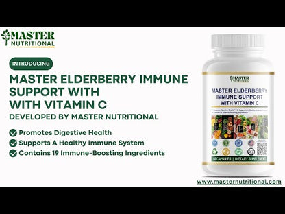 Master Elderberry Immune Support With Vitamin C - Ultimate Defense for a Healthy Immune